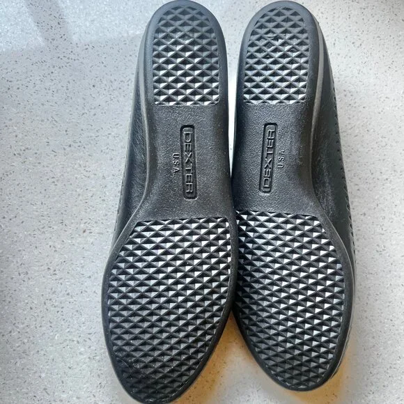 Dexter Womens Size 9 M Black Leather Slip On Shoes - Picture 8 of 11
